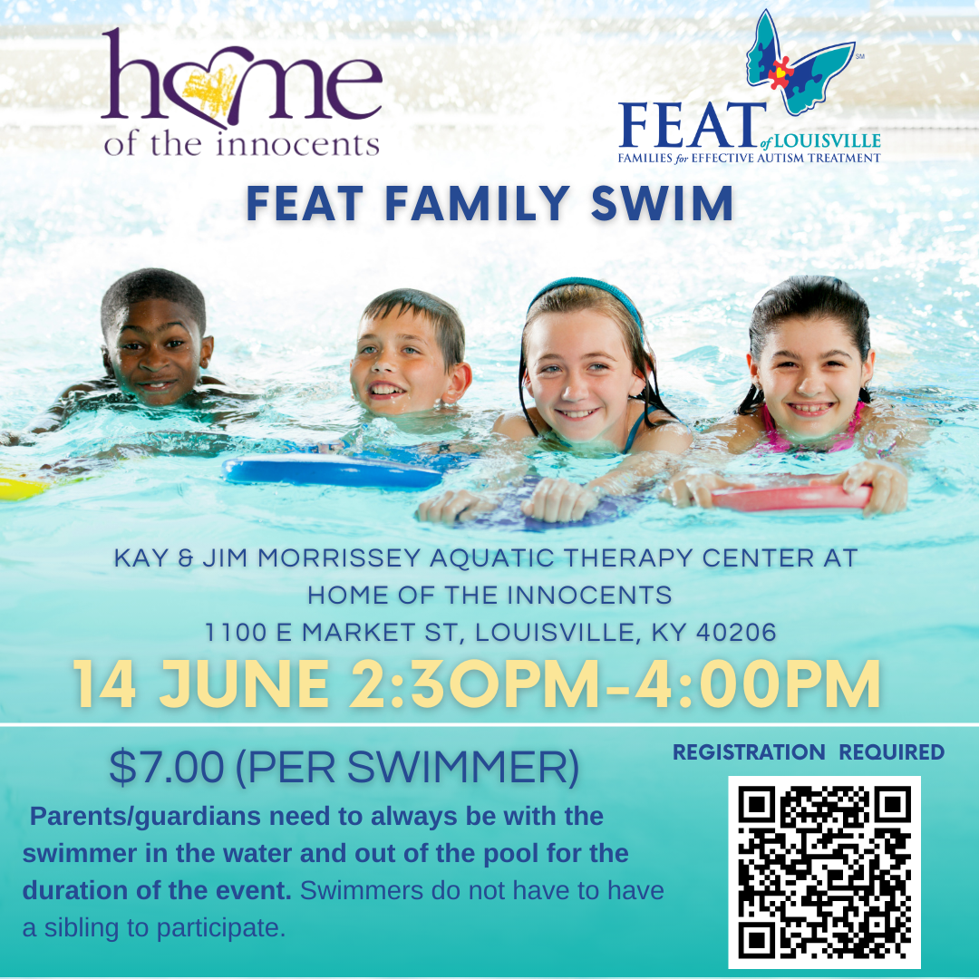 FEAT Family Swim at Home of the Innocents June - logo